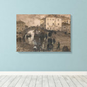 イタリア，ヴェネツィア(ヴィンテージヴェネツィアの風景) キャンバスプリント (インサイチュ (ウッドフロア))