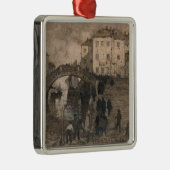 イタリア,ヴェネツィア(ヴィンテージヴェネツィアの風景) メタルオーナメント (右)