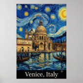 イタリア ヴェネツィア 旅行 記念 イタリア旅行 ポスター (正面)