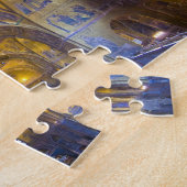 イタリア、ヴェネツィア。聖マルク大聖堂インテリア。 ジグソーパズル (側面)