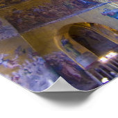 イタリア、ヴェネツィア。聖マルク大聖堂インテリア。 ポスター (角)