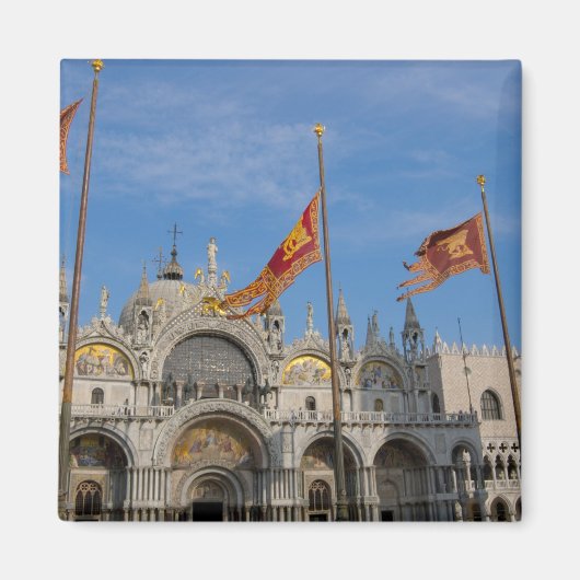 イタリア，ヴェネツィア，聖マルコ大聖堂，聖マルコ大聖堂 マグネット (正面)