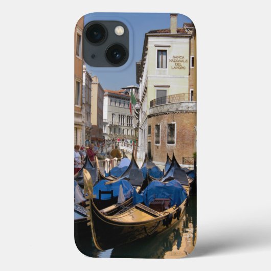 イタリア、ヴェネツィア、運河に係留されたゴンドラ Case-Mate iPhoneケース (裏面)