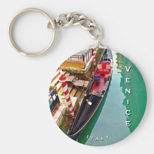 イタリア・ヴェネツィア(IT) – ゴンドラ駅 キーホルダー (正面)