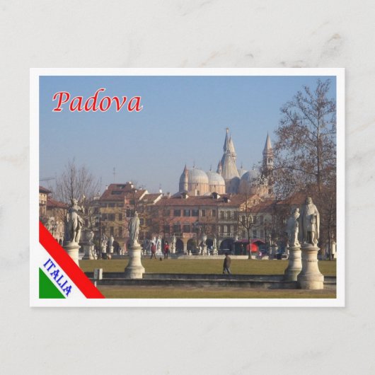 イタリア – ヴェネト – パドヴァ – 像 –  ポストカード (正面)
