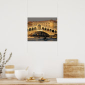 イタリア、ヴェネト、ヴェネツィア、カナルグランデ、リアルト ポスター (キッチン)