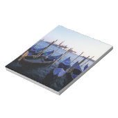 イタリア、ヴェネト、ヴェネツィア、ゴンドラとサンの列 ノートパッド (回転)