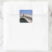 イタリア，ヴェネト，ヴェネツィア，リアルト橋の交差点 スクエアシール (バッグ)