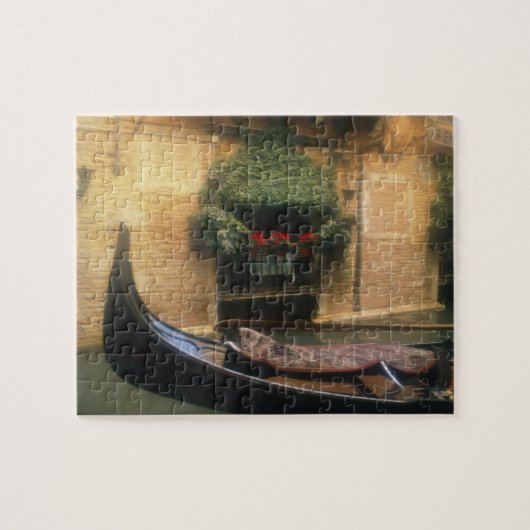 イタリア、ヴェネト、ヴェネト、ゴンドラ&レストラン ジグソーパズル (横)