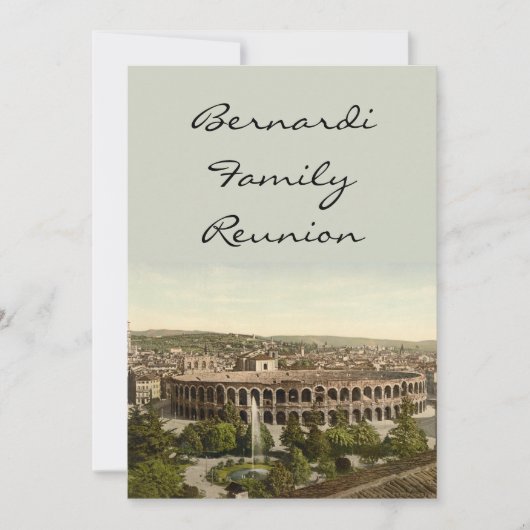 イタリア，ヴェロナ，アリーナ 招待状 (正面)