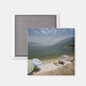 イタリア、ヴェローナ州、ブレンゾーン。ガルダ湖 マグネット (正面/裏面)