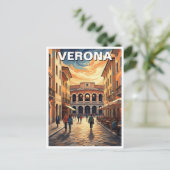 イタリア ヴェローナ 円形劇場 旅行 ポストカード (スタンド正面)