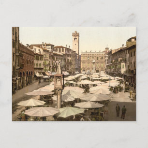 イタリア,ヴェローナ, Piazzi delle Erbe ポストカード