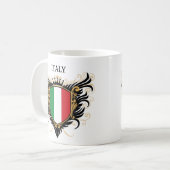 イタリア[個人化して下さい] コーヒーマグカップ (正面左)