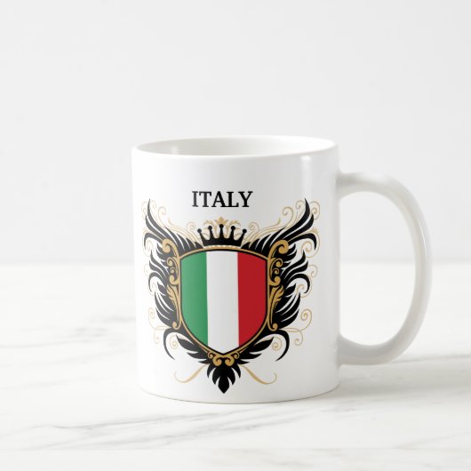 イタリア[個人化して下さい] コーヒーマグカップ (右)