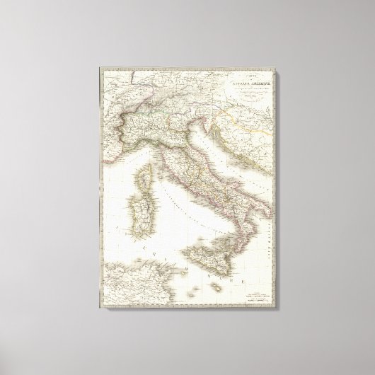 イタリア – 古代イタリア キャンバスプリント (正面)