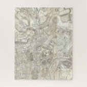 イタリア,古代ローマの地形図 ジグソーパズル (縦)