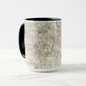 イタリア,古代ローマの地形図 マグカップ (正面左)