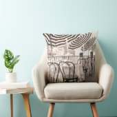 イタリア，古風なレストランのバルコニー クッション (椅子)