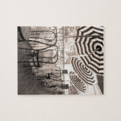 イタリア，古風なレストランのバルコニー ジグソーパズル (横)