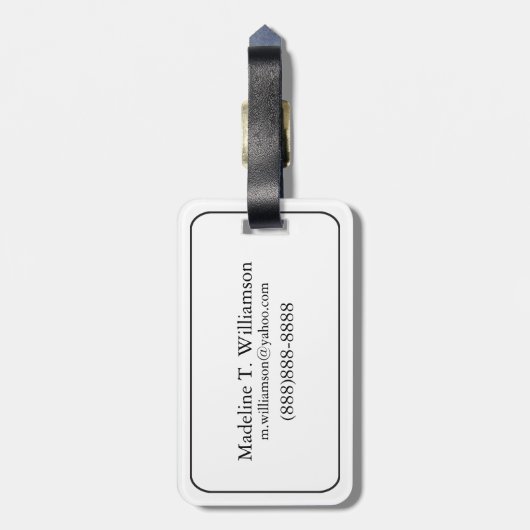 イタリア,古風なレストランのバルコニー ラゲッジタグ (裏面縦)