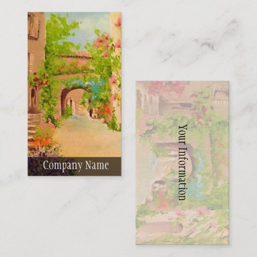 イタリア 名刺 (正面/裏面)