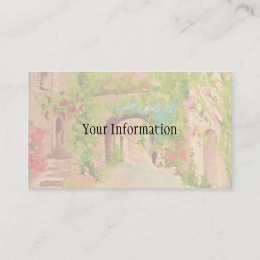 イタリア 名刺 (裏面)