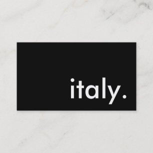 イタリア。 名刺