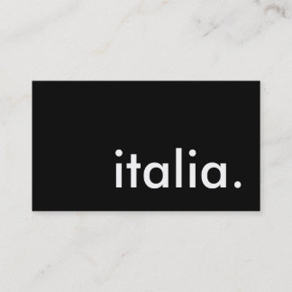 イタリア 名刺