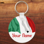 イタリア – 名前 – FLAG キーホルダー (正面)