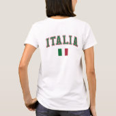 イタリア+国旗 Tシャツ (裏面)