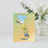イタリア 旅行ポスター ポストカード (スタンド正面)