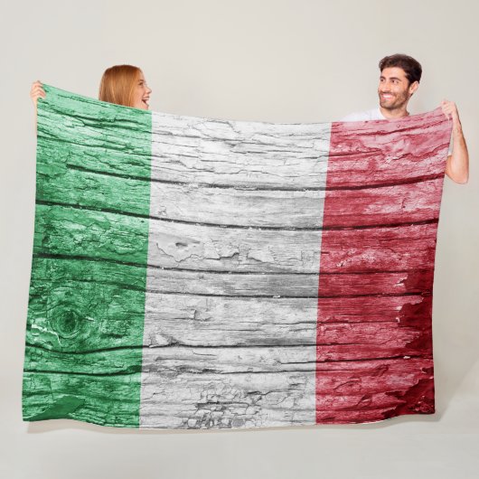 イタリア 木製 フラッグ フリースブランケット (インサイチュ)