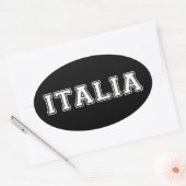 イタリア 楕円形シール (封筒)