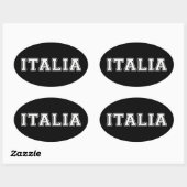 イタリア 楕円形シール (シート)