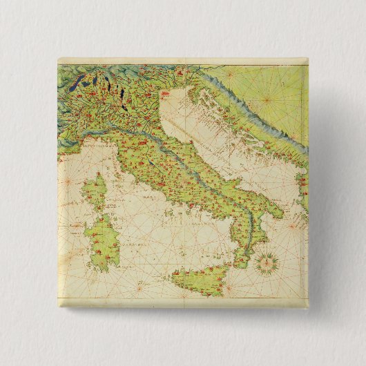 イタリア 缶バッジ (正面)