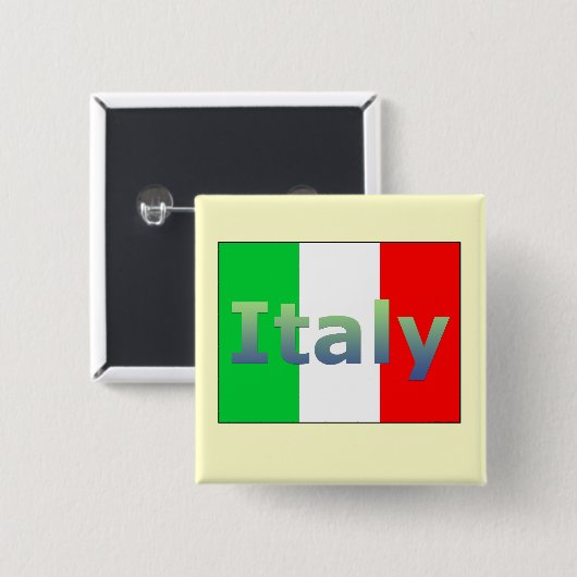 イタリア 缶バッジ (正面&裏面)