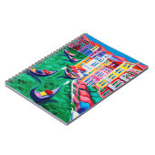 イタリア，美しいヴェネツィアの油絵キャンバス ノートブック (左側)