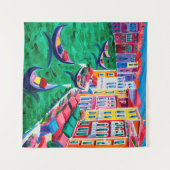  イタリア・美しいヴェネツィアの油絵 タペストリー (正面(横))