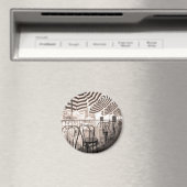 イタリア，趣のあるレストランバルコニー マグネット (インサイチュ (食洗機))