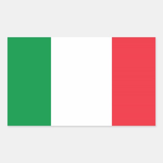 イタリア 長方形シール (正面)