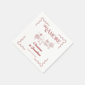 イタリア |食イタリアンべ物 |リハーサルディナー スタンダードカクテルナプキン (角)