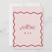 イタリア |食イタリアンべ物 |リハーサルディナー 招待状 (裏面)