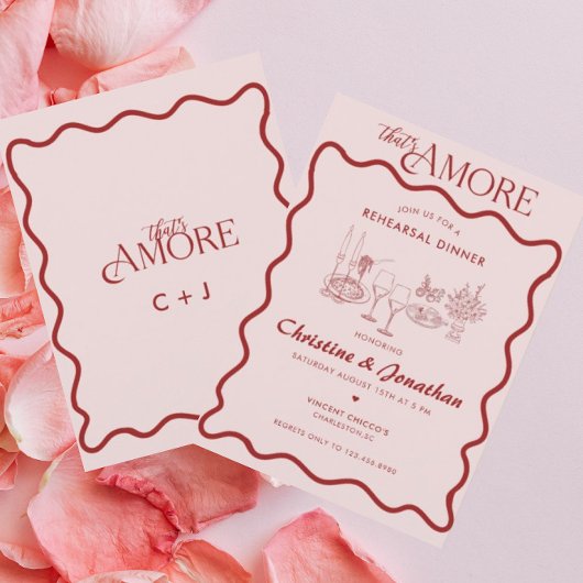 イタリア |食イタリアンべ物 |リハーサルディナー 招待状