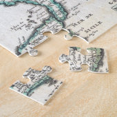 イタリア(1706年)のヴィンテージの地図 ジグソーパズル (側面)