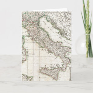 イタリア(1770年)のヴィンテージの地図 カード