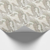 イタリア(1770年)のヴィンテージの地図 ラッピングペーパー (角)