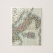 イタリア(1799年)のヴィンテージの地図 ジグソーパズル (縦)