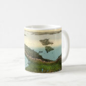 イタリア(19世紀)のマグのヴィンテージ3Dの地図 コーヒーマグカップ (正面右)