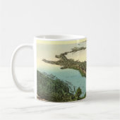 イタリア(19世紀)のマグのヴィンテージ3Dの地図 コーヒーマグカップ (左)